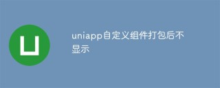 uniapp自定义组件打包后不显示怎么解决