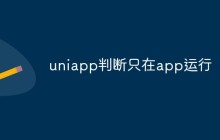 uniapp中如何判断代码是否只在App中运行
