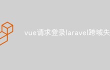 Vue請(qǐng)求登錄Laravel跨域失敗的解決方法