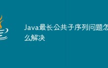 Java最长公共子序列问题怎么解决