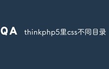 如何在ThinkPHP5中使用不同目錄下的CSS文件