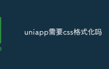 探讨一下uniapp需要css格式化吗
