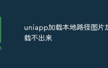 uniapp加载本地路径图片加载不出来怎么办