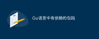 Go语言中有依赖的包吗