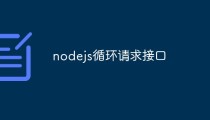 如何使用Node.js进行循环请求接口