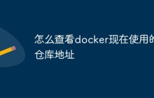 怎么查看docker现在使用的仓库地址