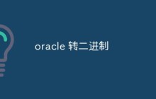 oracle怎么将十进制转为二进制