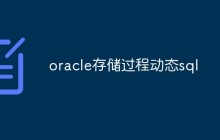 探讨Oracle存储过程动态SQL的原理及应用
