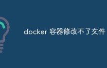 docker 容器修改不了文件怎么办