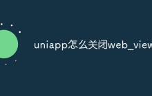 uniapp怎么关闭web_view