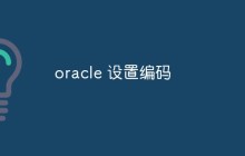 如何在Oracle中设置编码