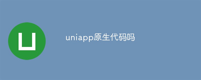 Can Uniapp write native code?