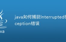 java如何捕获InterruptedException错误