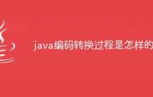 java编码转换过程是怎样的