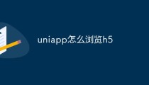uniapp怎么浏览h5应用程序