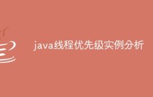 java线程优先级实例分析