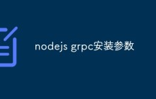 nodejs grpc安装参数有哪些