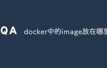 docker中的image放在哪里