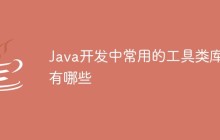 Java开发中常用的工具类库有哪些
