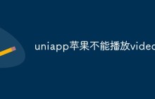 uniapp苹果不能播放video怎么办