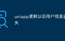 uniapp更新以后用户信息丢失怎么解决