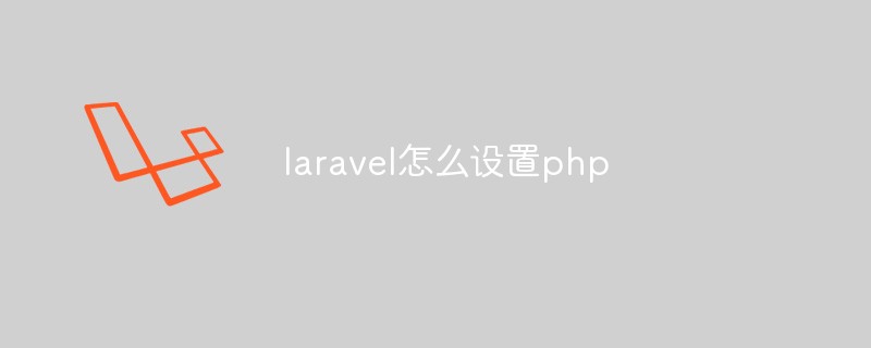 Comment configurer correctement un environnement PHP dans Laravel