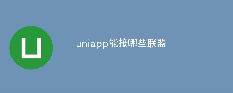 uniapp能接哪些联盟