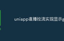 uniapp直播拉流怎么实现显示gif