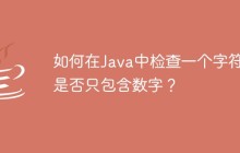 如何在Java中检查一个字符串是否只包含数字？