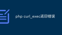 php curl_exec返回错误怎么解决