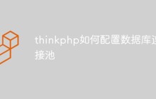 thinkphp如何配置數(shù)據(jù)庫連接池