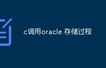 如何使用C语言调用Oracle数据库存储过程