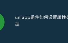 uniapp组件如何设置属性类型
