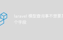 如何在 Laravel 模型查询中排除不想要的字段