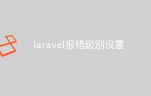 laravel怎么设置报错级别