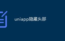 uniapp怎么隐藏头部