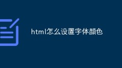 How to set font color in html