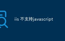 IIS不支持JavaScript的原因及解决方法