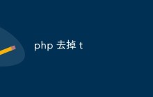聊聊PHP去掉字符串中指定字符的方法