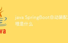 java SpringBoot自动装配原理是什么