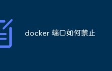 如何禁用Docker容器的端口