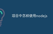项目中怎样使用nodejs