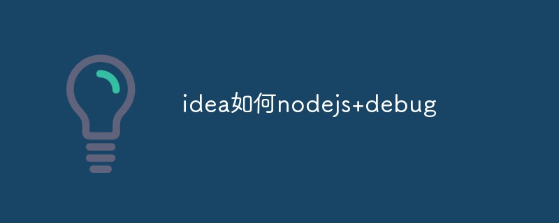 Bincangkan cara menggunakan IDEA untuk nyahpepijat Node.js