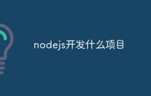 nodejs开发什么项目