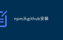 如何从 GitHub 上直接安装 npm 包