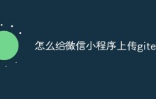 怎么给微信小程序上传gitee