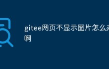 gitee网页不显示图片怎么办