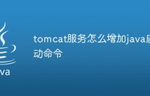 tomcat服务怎么增加java启动命令