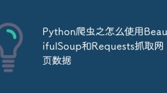 Python爬蟲怎麼使用BeautifulSoup和Requests抓取網頁數據
