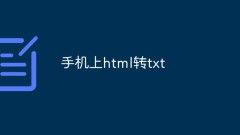 Convert html to txt on mobile phone